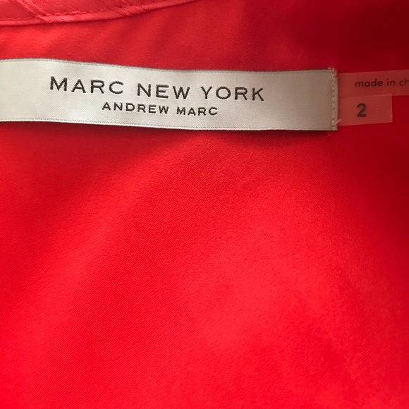 Marc New York by Andrew Marc Red Dress Size 2 - Picture 5 of 6